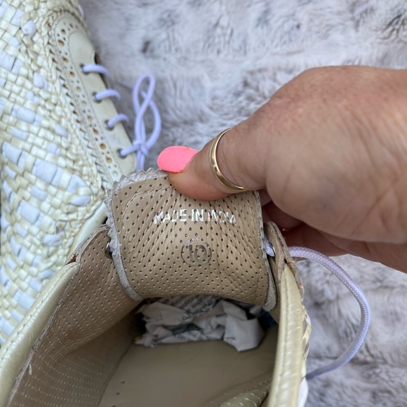 AEROGREEN UNISEX/Women’s Golf Shoes Size 10 Hand Woven Leather, made in ITALY - Picture 12 of 12